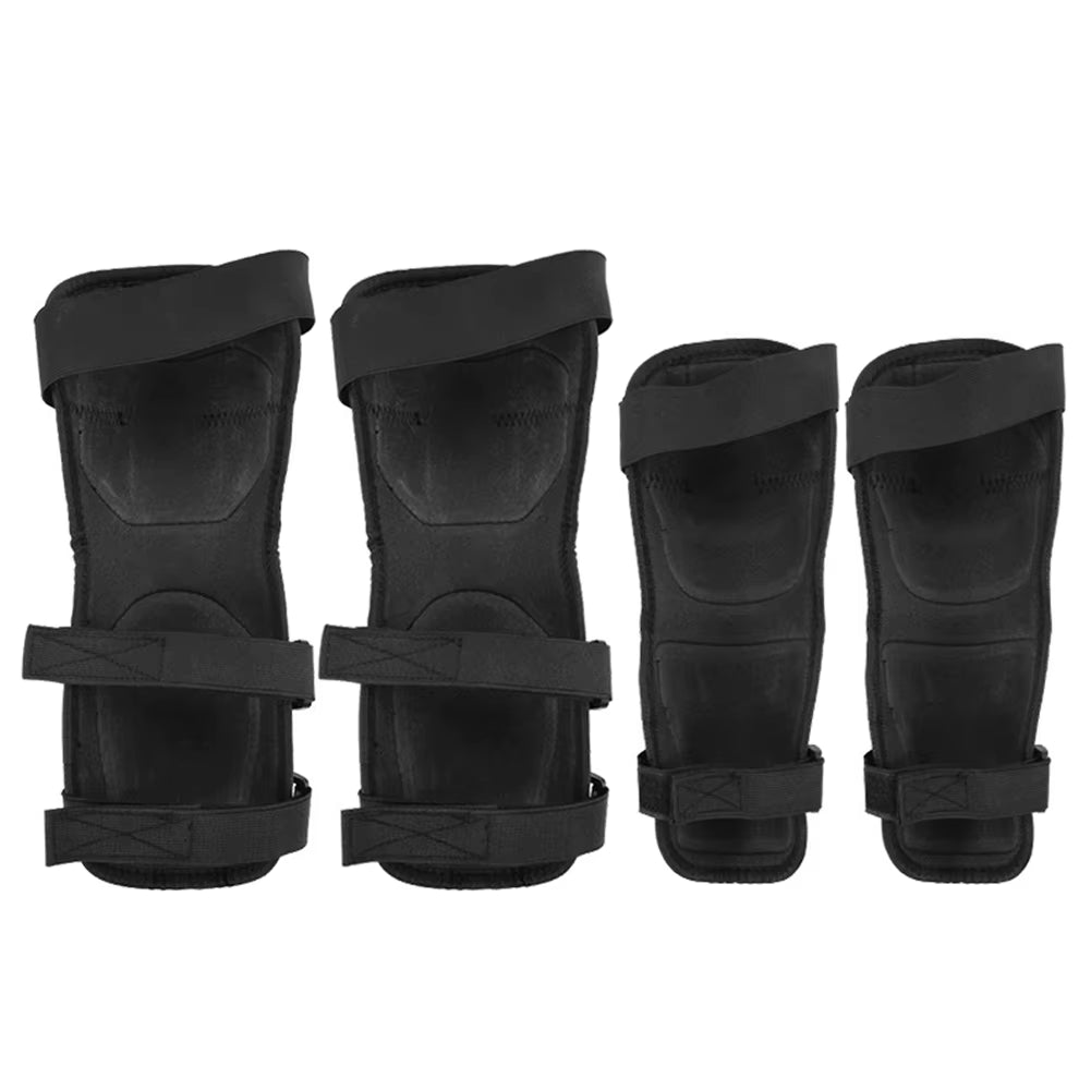 4Pcs Motorcycle Elbow Guards Knee Pad Adjustable Racing Off-Road Protective for Motocross Cycling Skating Racing Protective Gear