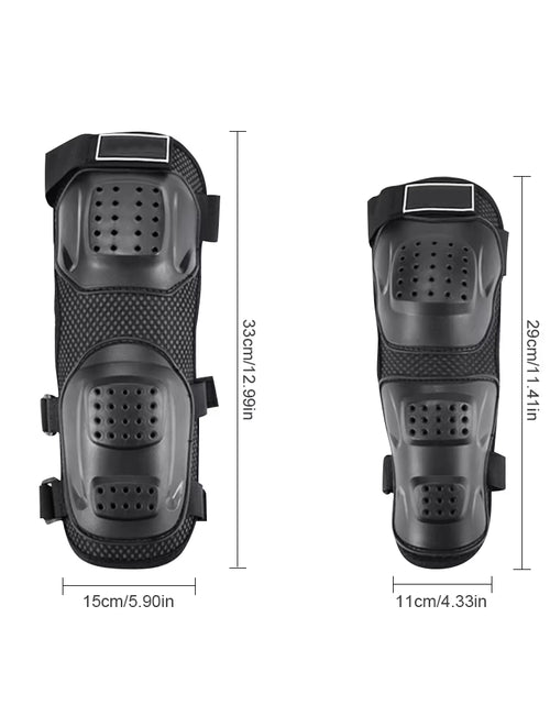 Load image into Gallery viewer, 4Pcs Motorcycle Elbow Guards Knee Pad Adjustable Racing Off-Road Protective for Motocross Cycling Skating Racing Protective Gear
