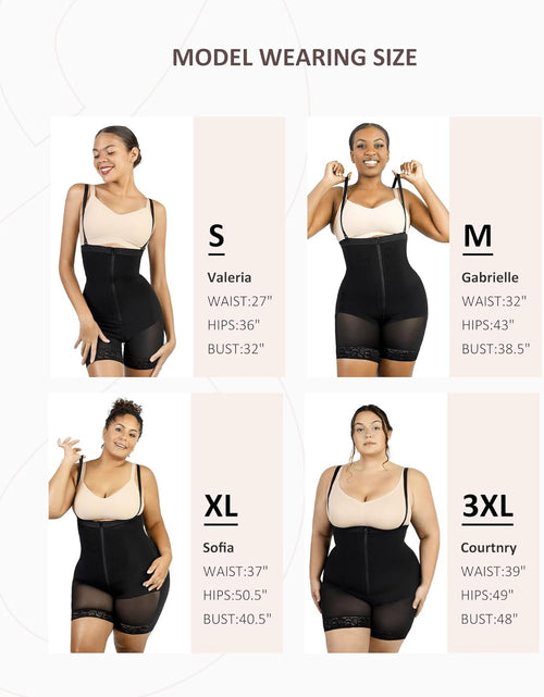 Load image into Gallery viewer, Shapewear for Women Tummy Control Fajas Colombianas Body Shaper for Women Zipper Open Bust Bodysuit Waist Trainer
