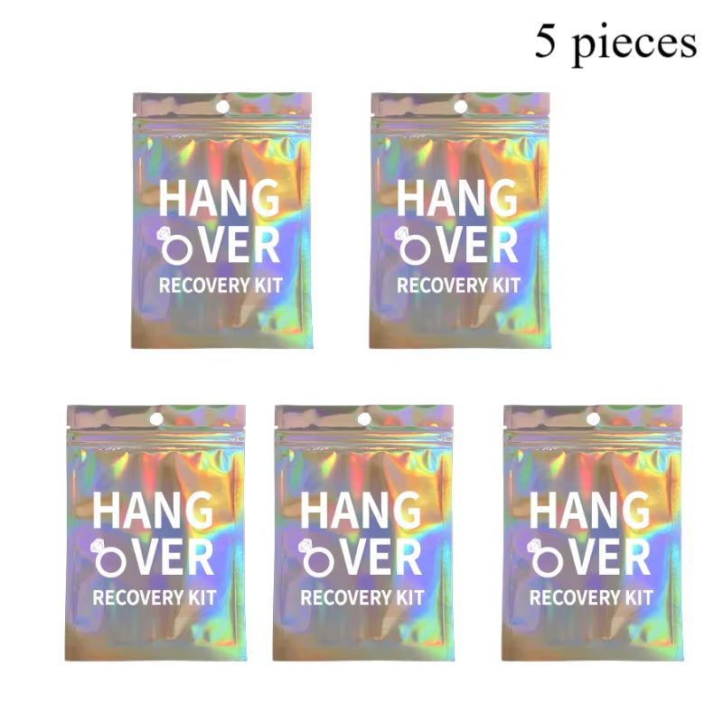 5Pcs Survival Kit Nashty Hangover Kit Bachelorette Hen Birthday Party Goodie Bags Wedding Gift Bags Brides Favors Welcome Bags