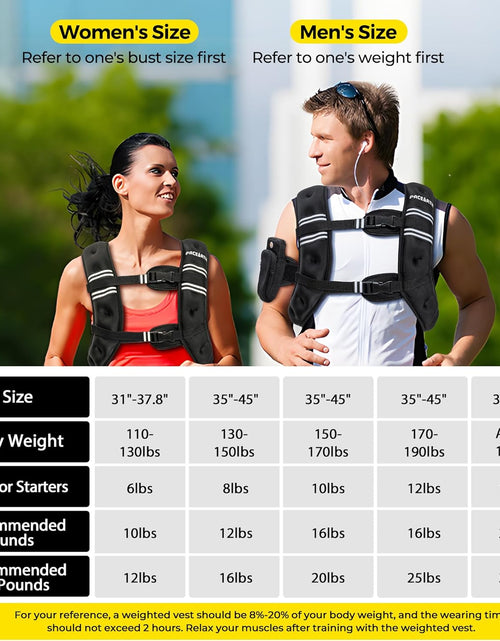 Load image into Gallery viewer, Weighted Vest with Ankle/Wrist Weights 6Lbs-30Lbs Body Weight Vest with Reflective Stripe, Size-Adjustable Workout Equipment for Strength Training, Walking, Jogging, Running for Men Women
