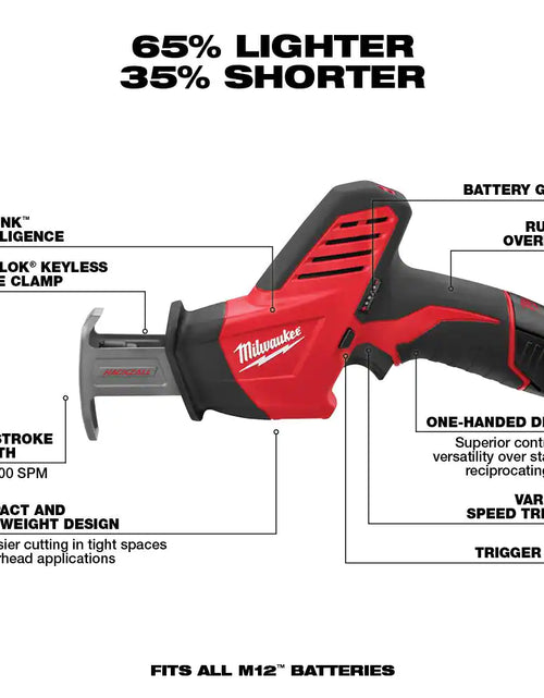 Load image into Gallery viewer, M12 12V Lithium-Ion Cordless Combo Kit (5-Tool) with Two 1.5 Ah Batteries, Charger and Tool Bag
